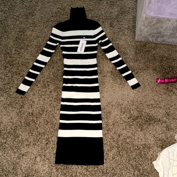 PrettyGuide Women's Turtleneck Sweater Dress - Picture 2 of 4